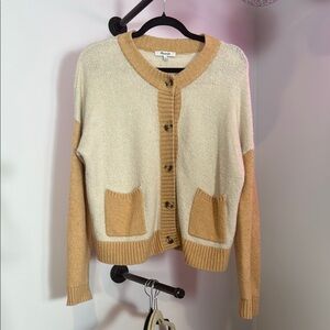 Madewell Colorblock Button-Front Cardigan – Size Medium